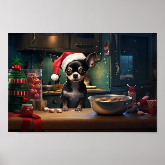 チワホアクリスマスクッキーズホリデー ポスター (正面)