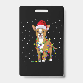 チワホアクリスマスドッグ バッジ