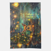 チワホアクリスマスフェスティバル航海 キッチンタオル (縦)