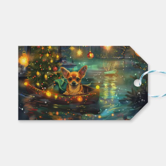 チワホアクリスマスフェスティバル航海 ギフトタグ (正面(横))