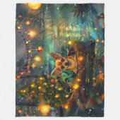 チワホアクリスマスフェスティバル航海 フリースブランケット (正面)