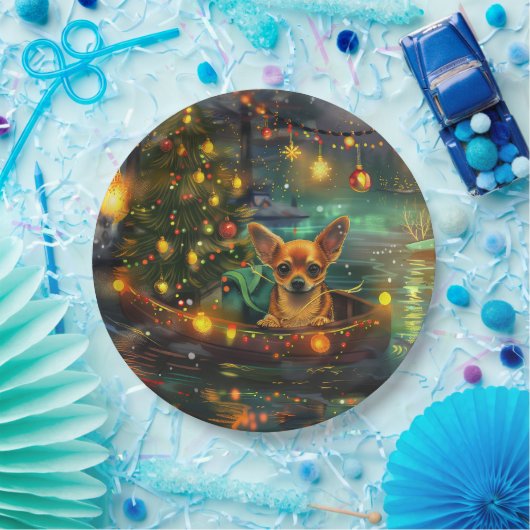 チワホアクリスマスフェスティバル航海 ペーパープレート (パーティー)