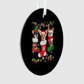チワホアクリスマスライト オーナメント (正面)