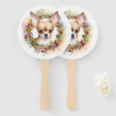 チワホアクリスマスリースフェスティバルカップ ハンドファン (正面&裏面)