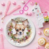 チワホアクリスマスリースフェスティバルカップ ペーパープレート (パーティー)