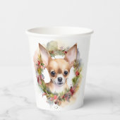 チワホアクリスマスリースフェスティバルカップ 紙コップ (正面)