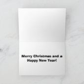 "チワホアコージークリスマス"ドッグアートグリーティングカード シーズンカード (内部)