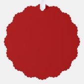 チワホアサンタハットクリスマスリース オーナメントカード (裏面)