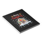 チワホアサンタハットメリークリスマスドッグ ノートパッド (アングル)