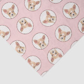 チワホアスムースコート絵を描ズオリジナルドッグアート 薄葉紙 (詳細)