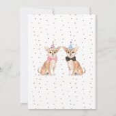 チワホアドグッズ結婚新郎 招待状 (裏面)