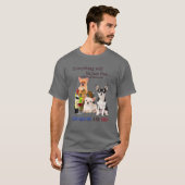 チワホアドッグおもしろいレトロスタイルギフト素晴らしアイディア Tシャツ (正面フル)