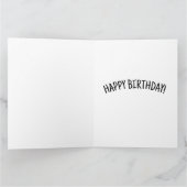 チワホアドッグおもしろい誕生日カード サンキューカード (内部)