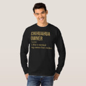 チワホアドッグおもしろい Tシャツ (正面フル)
