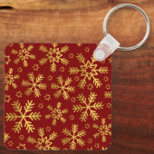 チワホアドッグがクリスマスライトに絡まった キーホルダー (裏面)