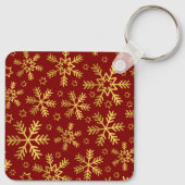 チワホアドッグがクリスマスライトに絡まった キーホルダー (裏面)