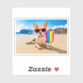 チワホアドッグアットザビーチ シール (シート)