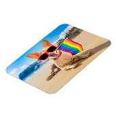 チワホアドッグアットザビーチ マグネット (左側)