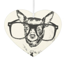 チワホアドッグイラストレーションスケッチ カーエアーフレッシュナー