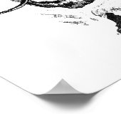 チワホアドッグイラストレーションスケッチ ポスター (角)