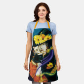 チワホアドッグウィッチハロウィーン エプロン (着用した状態)