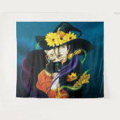 チワホアドッグウィッチハロウィーン タペストリー (正面(横))