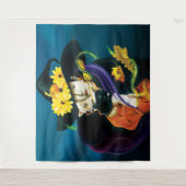 チワホアドッグウィッチハロウィーン タペストリー (正面)