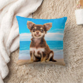 チワホアドッグオントロピカルビーチ クッション (ブランケット)