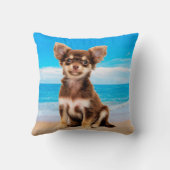 チワホアドッグオントロピカルビーチ クッション (裏面)