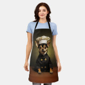 チワホアドッグシェフ エプロン (着用した状態)
