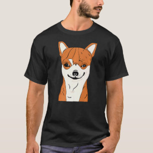 チワホアドッグシャツチワおもしろいホア微笑み顔P Tシャツ
