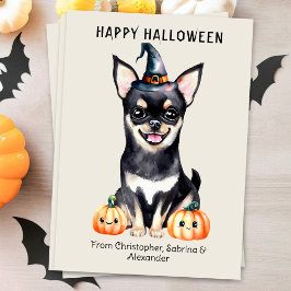 チワホアドッグハッピーハローウィン シーズンカード