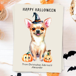 チワホアドッグハッピーハローウィン シーズンカード
