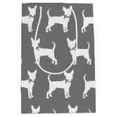 チワホアドッグパピーミディアム抱き枕 ミディアムペーパーバッグ (正面)