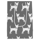 チワホアドッグパピーミディアム抱き枕 ミディアムペーパーバッグ (裏面)