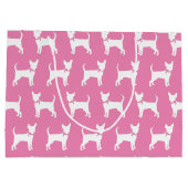 チワホアドッグパピーラージ抱き枕 ラージペーパーバッグ (裏面)