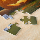 チワホアドッグパンプキンハロウィンおもしろい ジグソーパズル (側面)