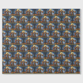 チワホアドッグパンプキンハロウィンおもしろい ラッピングペーパー (フラット)