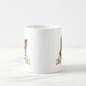 チワホアドッグパーソナライズされた コーヒーマグカップ (中央)