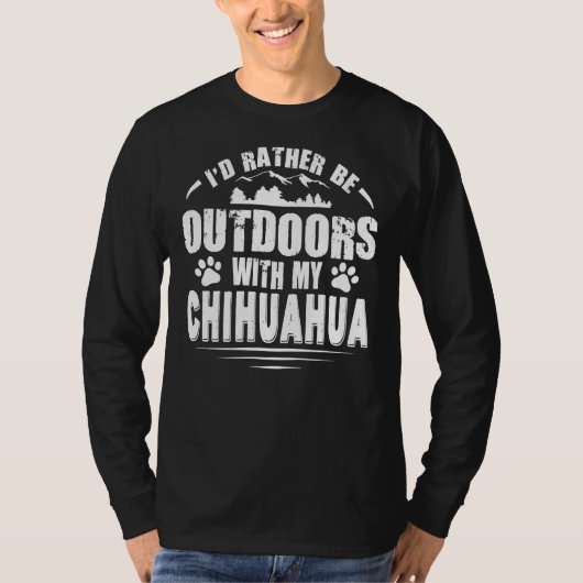 チワホアドッグフェアビーアウトドア Tシャツ (正面)