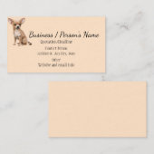 チワホアドッグペット動物ロゴ動物カスタムブシン 名刺 (正面/裏面)