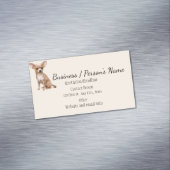 チワホアドッグペット動物ロゴ動物カスタム マグネット名刺 (インサイチュ)