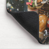 チワホアドッグ乗馬オートバイクリスマス マウスパッド (コーナー)