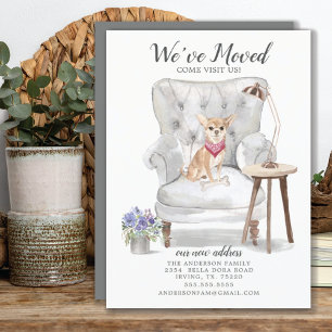 チワホアドッグ引っ越しました移動告知 案内状