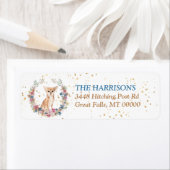 チワホアドッグ春の花リース ラベル (インサイチュ)