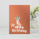 チワホアドッグ誕生日パーティーの招待 (スタンド正面)