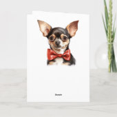 チワホアドッグI Woof You Valentine カード (裏面)