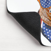 チワホアドッグUSAアメリカ独立7月4日 マウスパッド (コーナー)