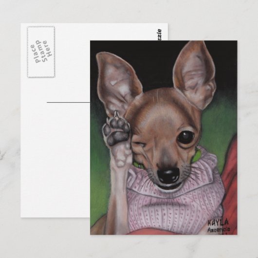 チワホアハガキ ポストカード (正面/裏面)