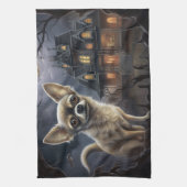 チワホアハロウィンホラー キッチンタオル (縦)